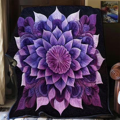 Purple Mystic Flower WY0801047CL Quilt
