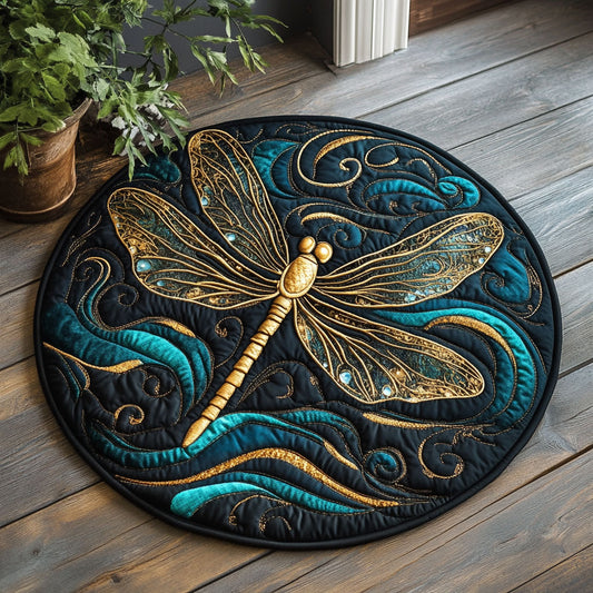 Dragonfly CW1905231CL Quilted Round Mat