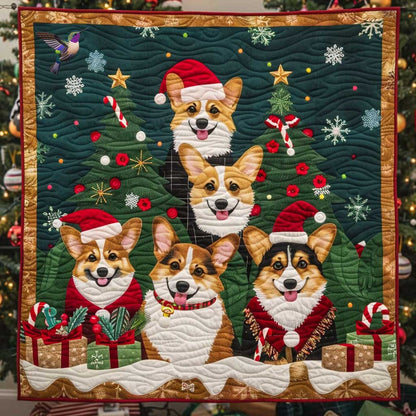 Festive Corgis WN3110036CL Quilt