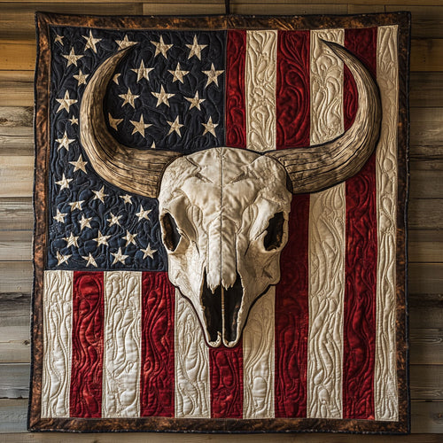 Patriotic Skull CW2904086CL Quilt