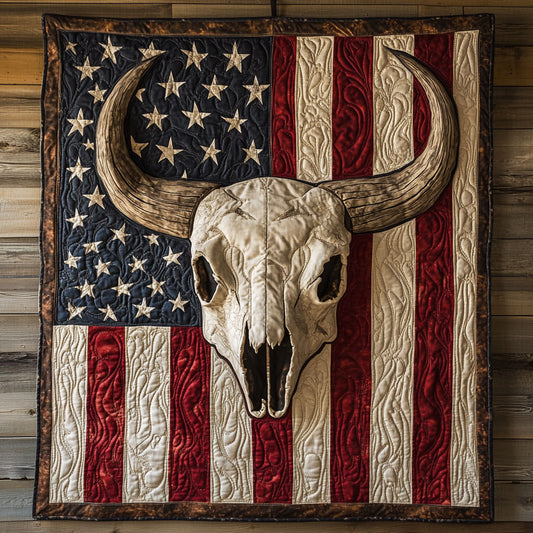 Patriotic Skull CW2904086CL Quilt