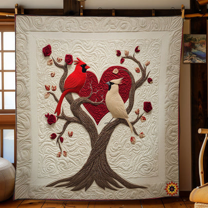 Couple Cardinal WY2312017CL Quilt