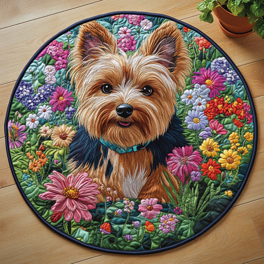 Yorkshire Floral Garden CW0807049CL Quilted Round Mat