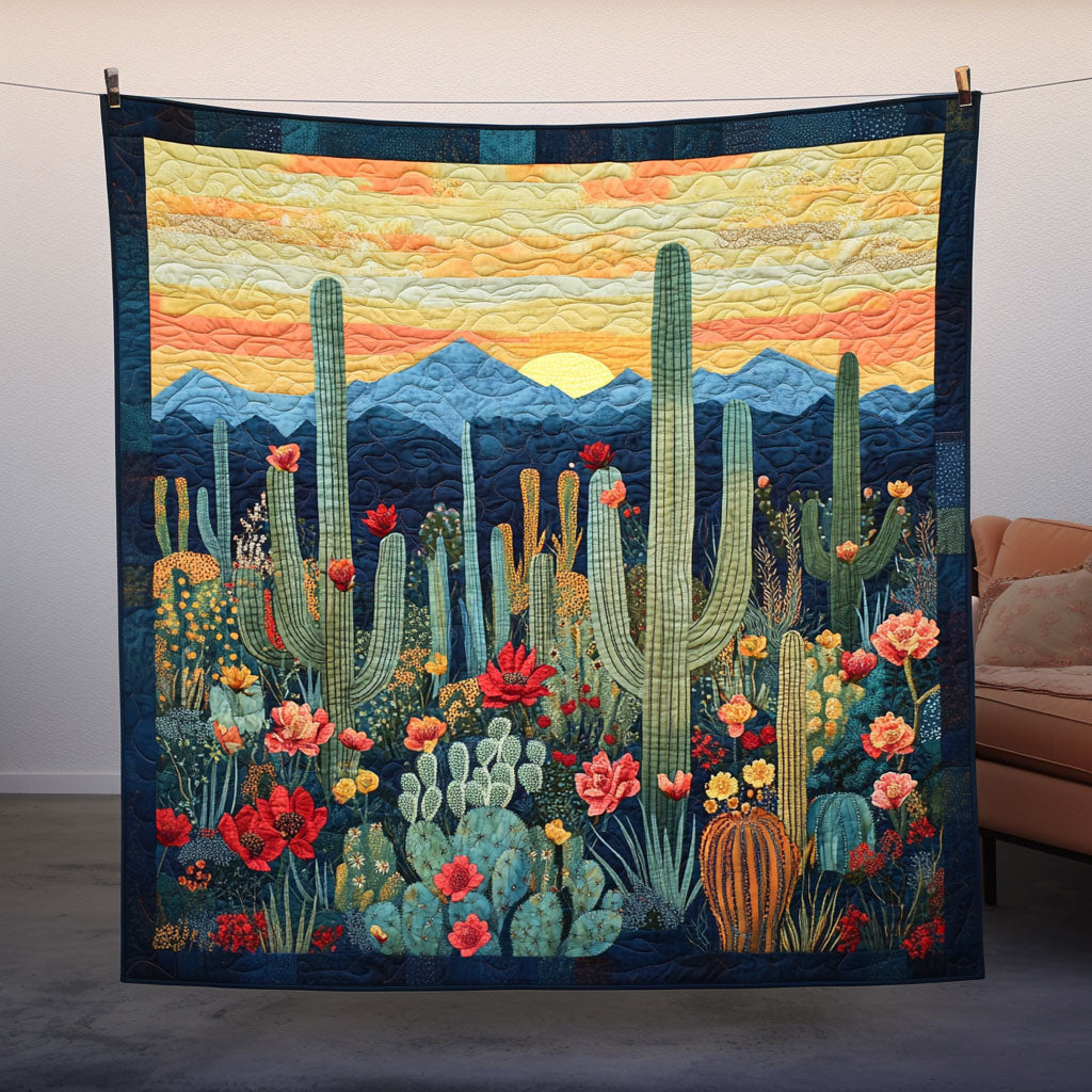 Saguaro and Flower LT2411004CL Quilt
