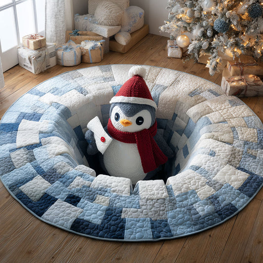 Cozy Penguin CP1711056CL Quilted Round Mat
