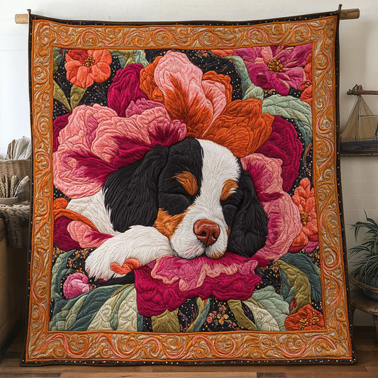 Dog Flower Nest WN2104020CL Quilt