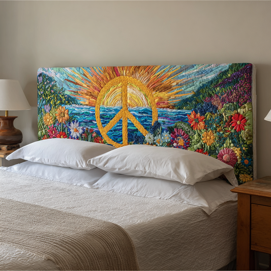 Golden Peace XR2512007CL Quilted Headboard Slipcover