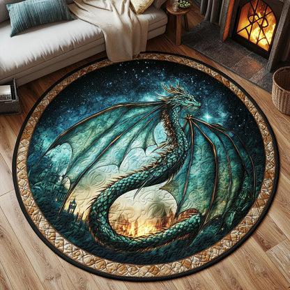 Emerald Dragon CW1301140CL Quilted Round Mat