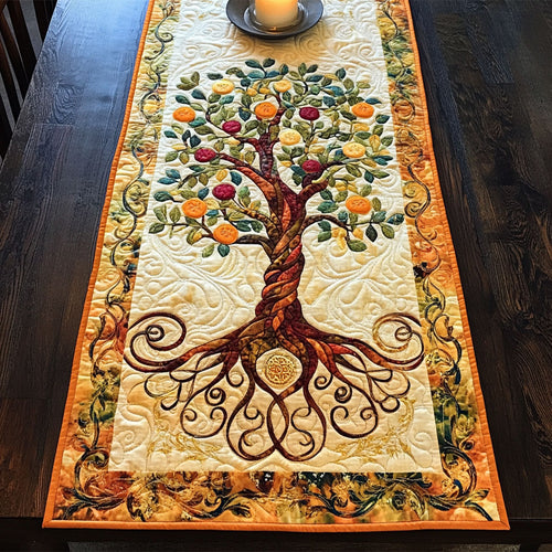 Celestia Tree CM0705038CL Quilted Table Runner