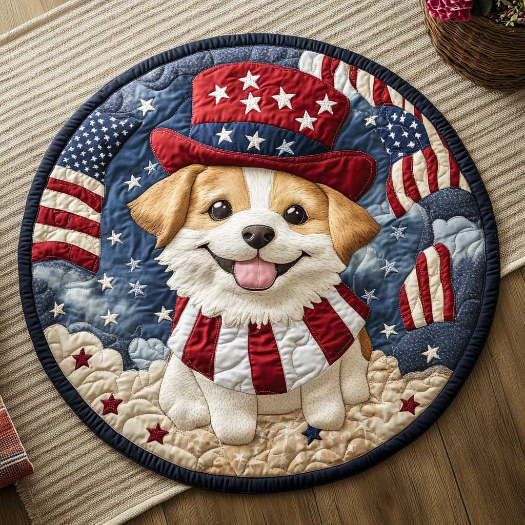 Dog Style CQ1505029CL Quilted Round Mat