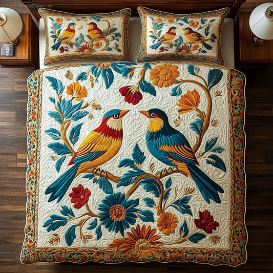 Floral Songbird Whisper WY2406030CL Duvet Cover Set