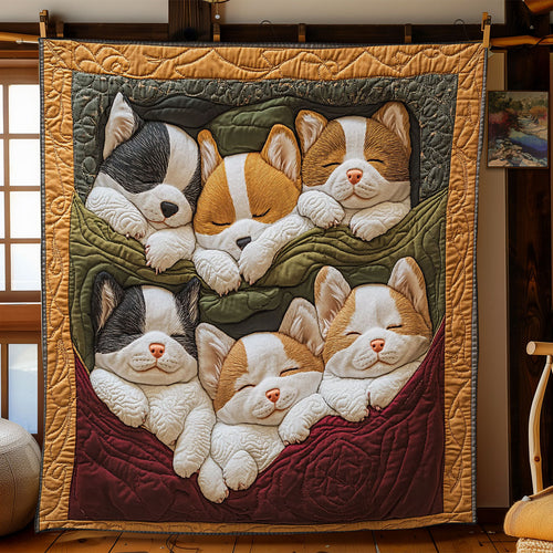 Corgi Meadow CP0512112CL Quilt