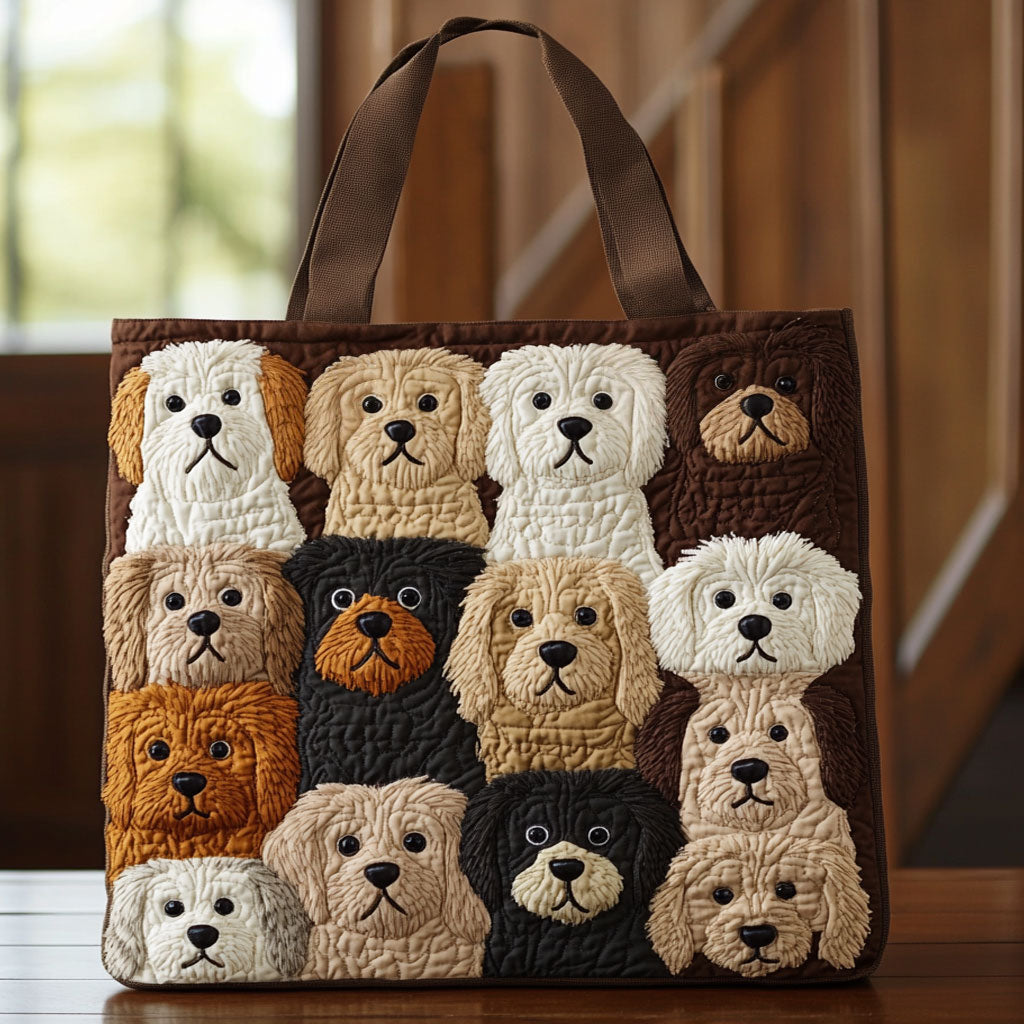 Dog Parade CP0110208CL Quilted Tote Bag