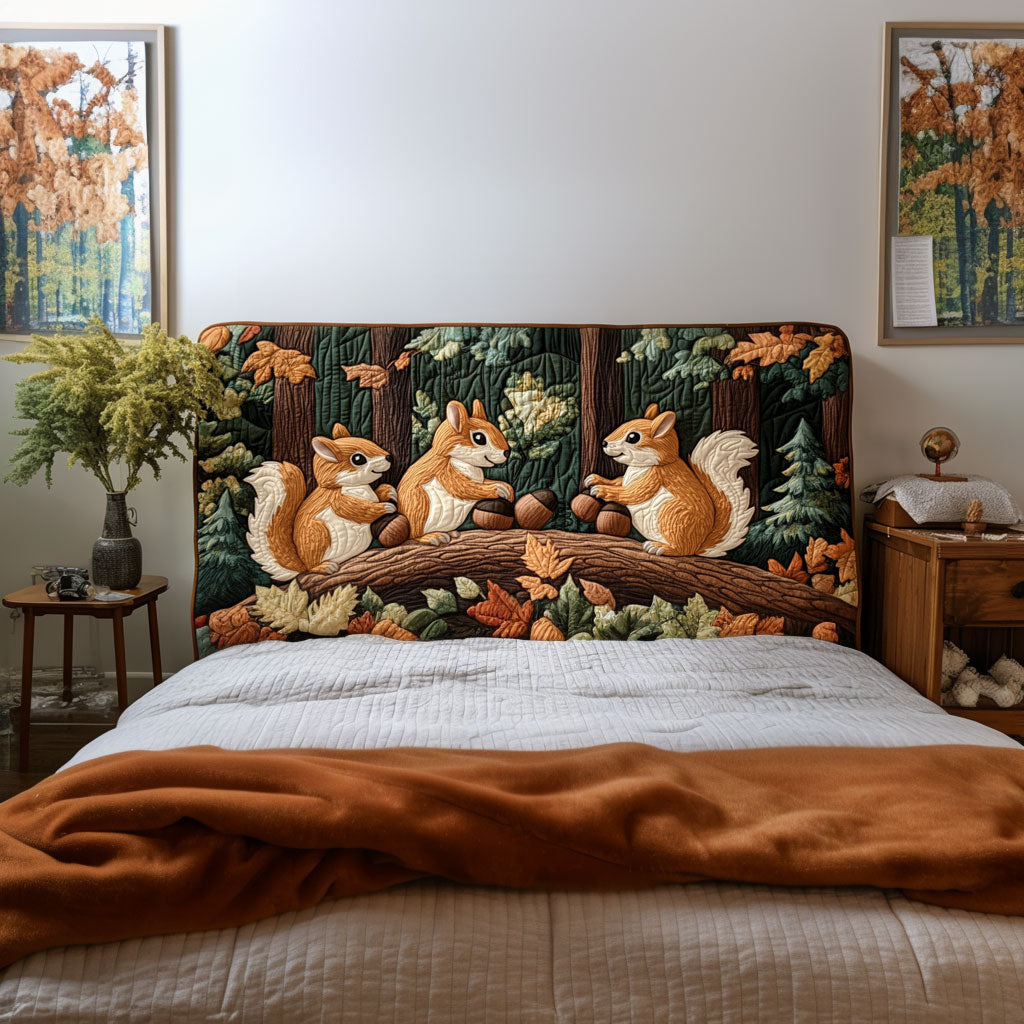 Squirrel Meadow KL0201022CL Quilted Headboard Slipcover