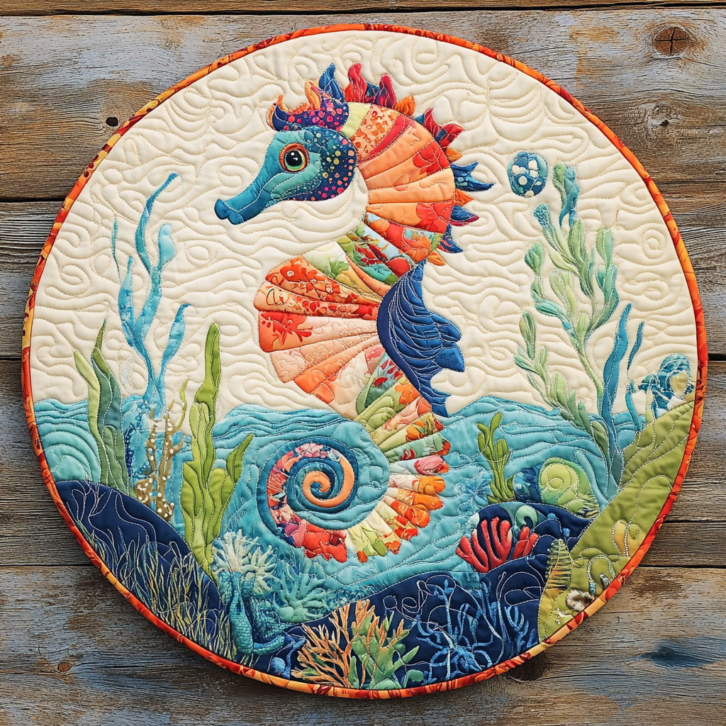 Seahorse CM2403016CL Quilted Round Mat