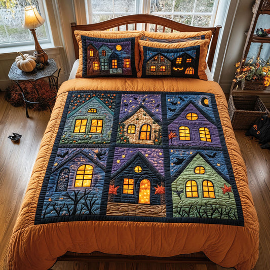 Halloween Village CW2008013CL Duvet Cover Set
