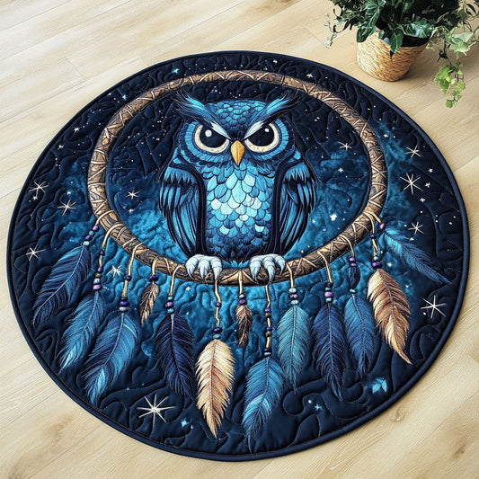 Owl Dreamcatcher CW3006035CL Quilted Round Mat
