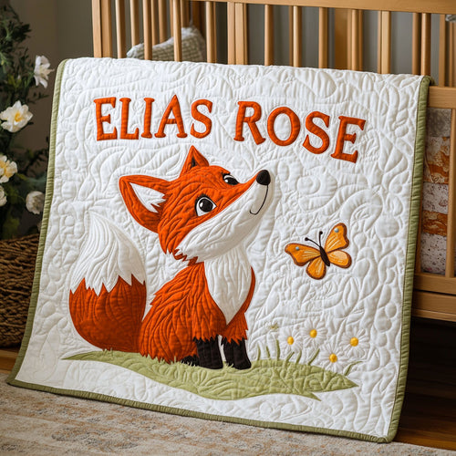 The Gentle Fox WJ0108006CL Personalized Baby Quilt