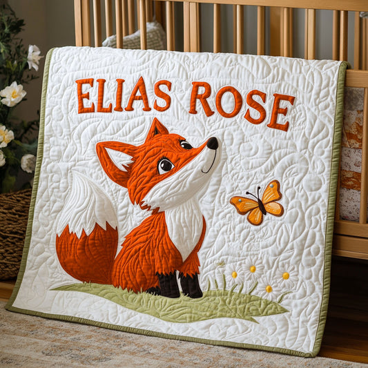 The Gentle Fox WJ0108006CL Personalized Baby Quilt