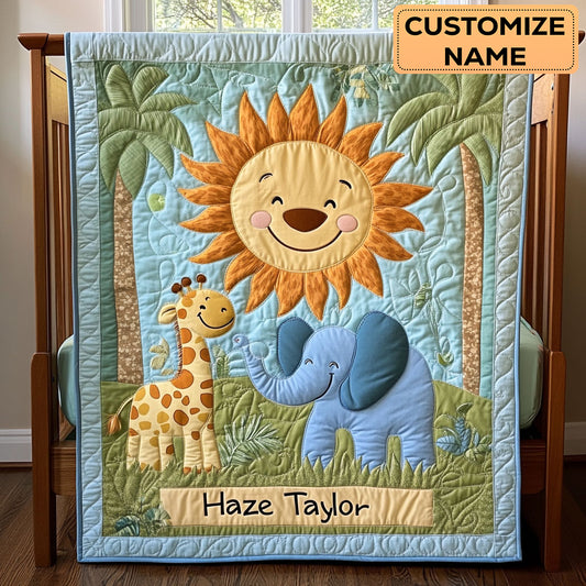 Sunshine Pals WN2407072CL Personalized Baby Quilt