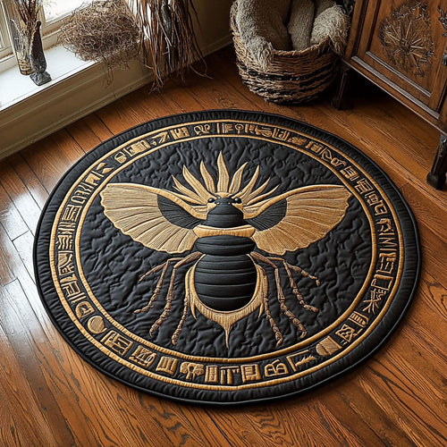 Celestial Scarab WY3007047CL Quilted Round Mat