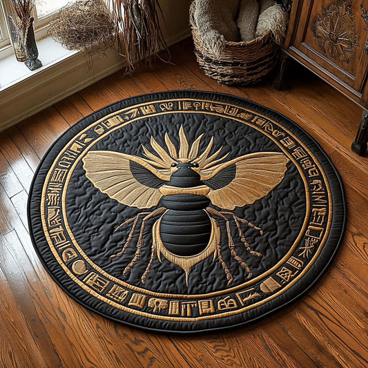 Celestial Scarab WY3007047CL Quilted Round Mat