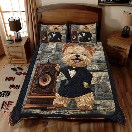 Yorkshire Terrier Happy WX0912048CL Duvet Cover Set