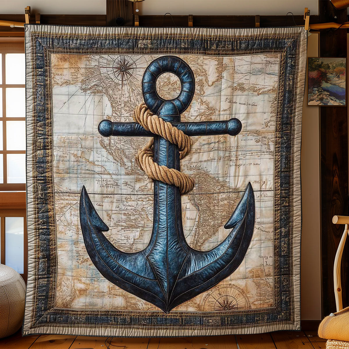 Seafarer’s Anchor WN0602011CL Quilt