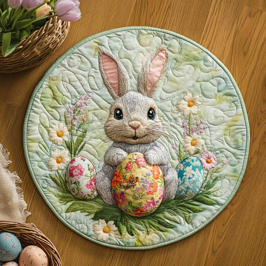 Easter Garden WN2203028CL Quilted Round Mat