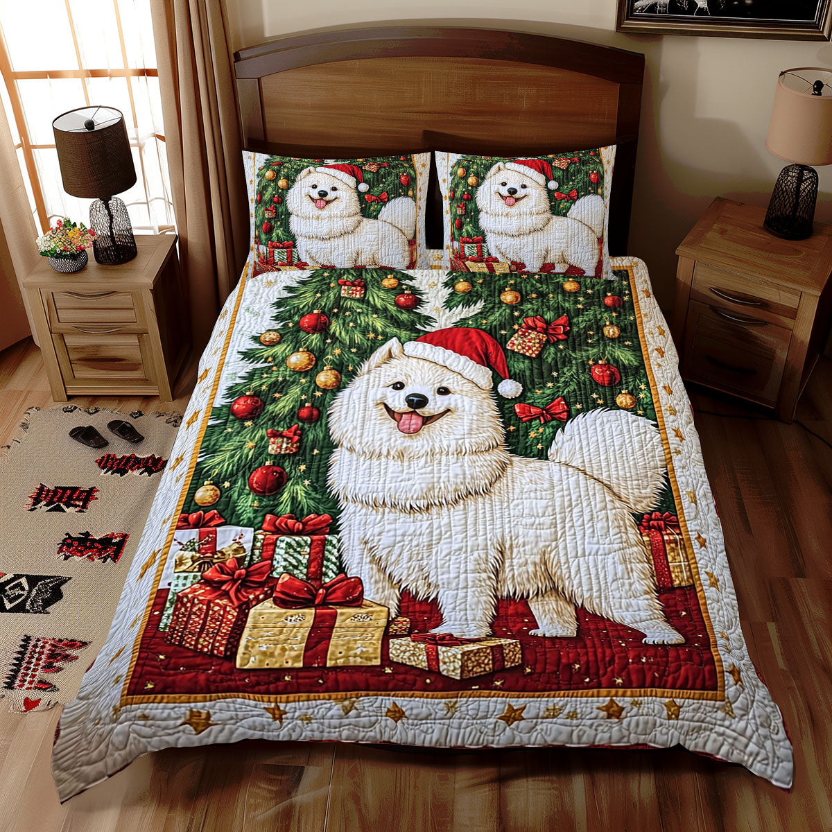 Christmas Samoyed WJ2310023CL Duvet Cover Set