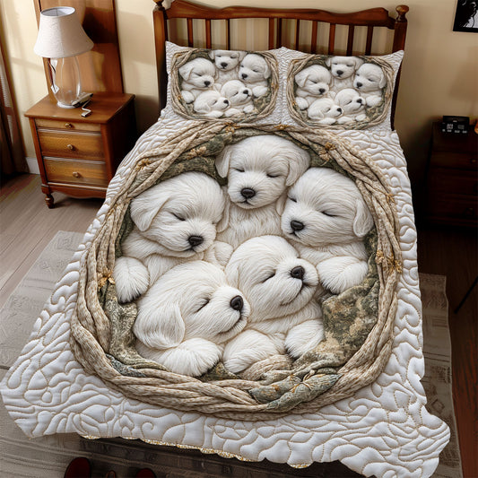 Adorable Puppy WX2312051CL Duvet Cover Set