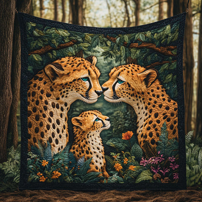 Cheetah Family WP1704047CL Quilt