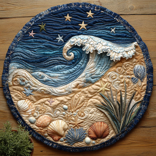 Ocean Night CM2504048CL Quilted Round Mat