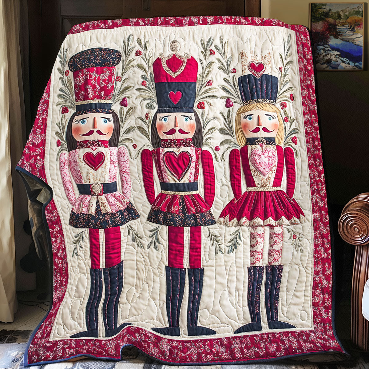 Valentine Nutcracker WY3112038CL Quilt