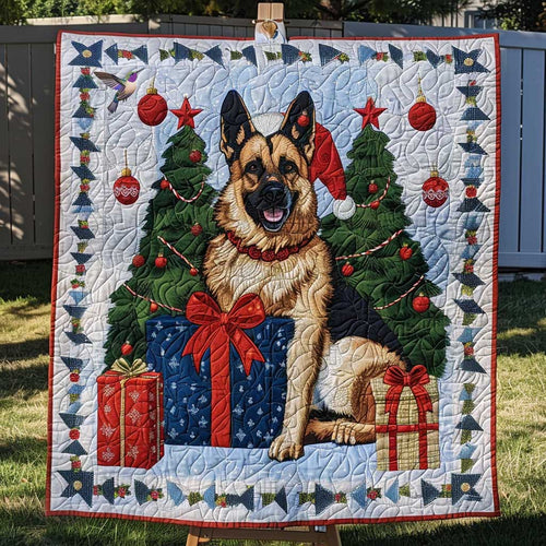 German Shepherd Christmas Gift WP2210020CL Quilt