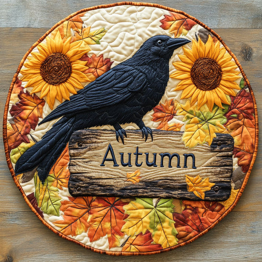 Twilight Crow WN2907102CL Quilted Round Mat