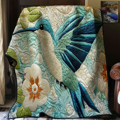 Teal Hummingbird WJ0212030CL Quilt