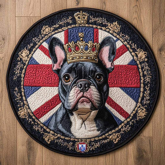 French Bulldog Imperial WN1205040CL Quilted Round Mat