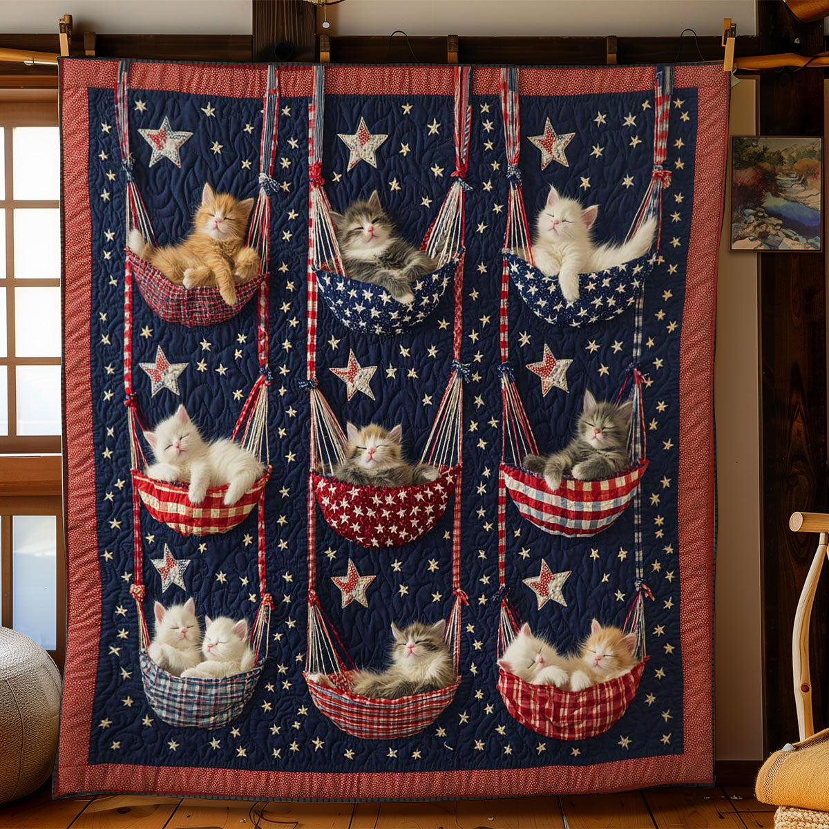 Cozy Cat Memorial WN0804009CL Quilt