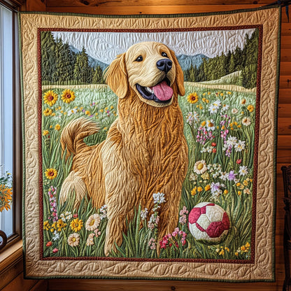 Blooming Fetch Fun CP0707049CL Quilt