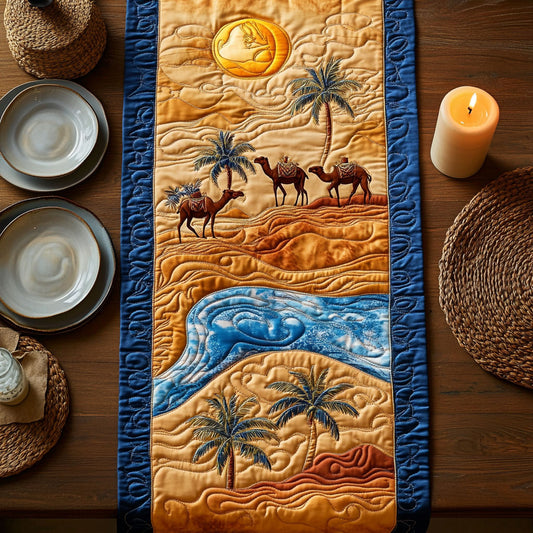 Oasis Crossing CW2105316CL Quilted Table Runner