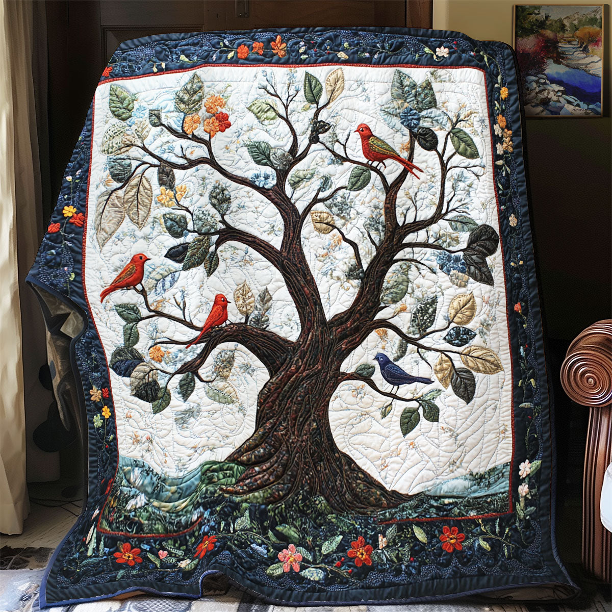Bird Tree WX2201017CL Quilt