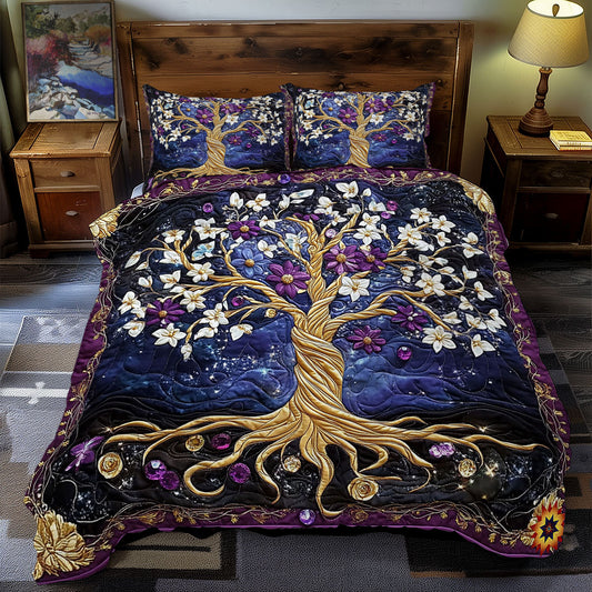 Purple Tree Of Life WY2412048CL Duvet Cover Set