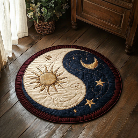 Heavenly Cycle CP2607050CL Quilted Round Mat