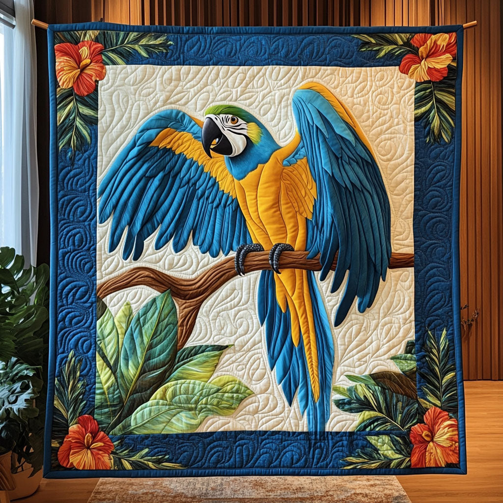 Blue Macaw CP2008037CL Quilt