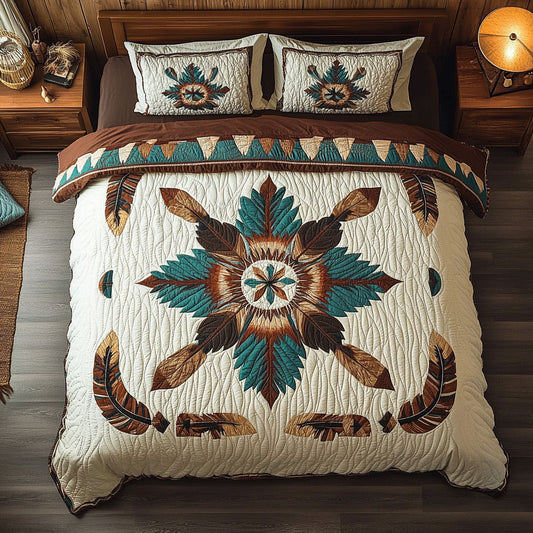 Tribal Feather Mandala WY0407047CL Duvet Cover Set