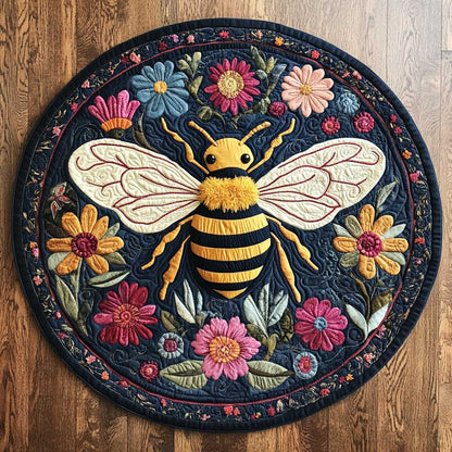 Bee Carpet CQ3004032CL Quilted Round Mat