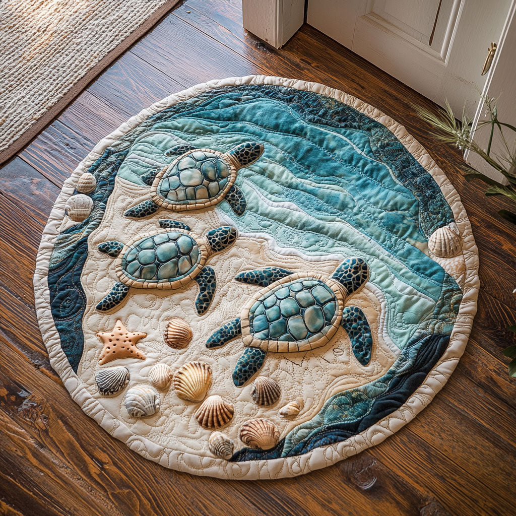 Pearl Beach CQ0306047CL Quilted Round Mat