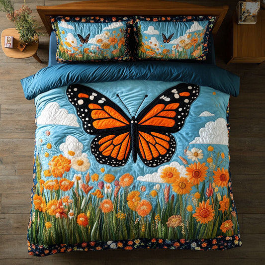Butterfly Flower Garden WJ0904016CL Duvet Cover Set