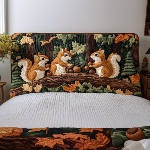 Squirrel Family KL0201027CL Quilted Headboard Slipcover
